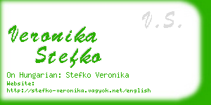 veronika stefko business card